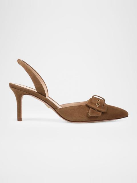 VERONICA BEARD 70mm Lenora Suede Slingback Pumps