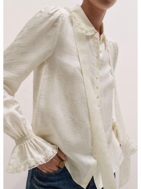 ME+EM Collar Straight Blouse