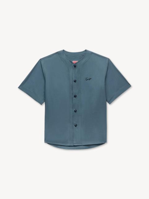 KENZO 'KENZO Signature' baseball short sleeve shirt in cotton poplin