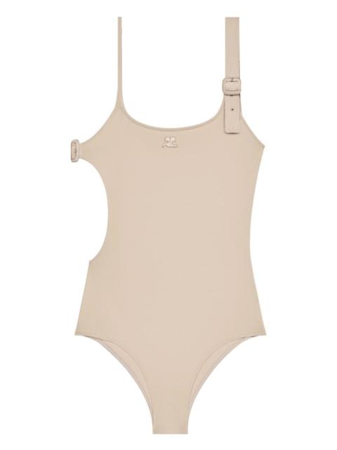 courrèges buckle cut-out swimsuit