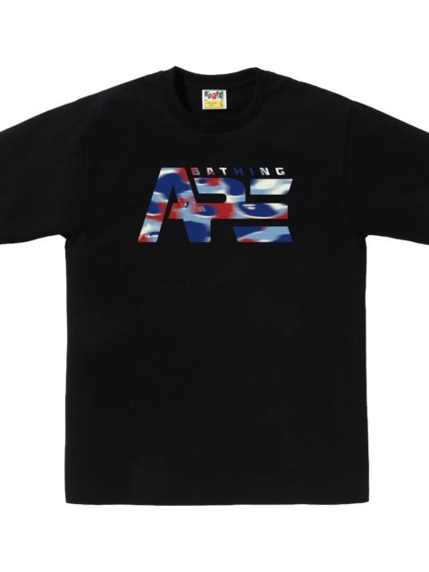 A BATHING APE® Screen Camo Tactical Logo Tee "Black" BAPE111