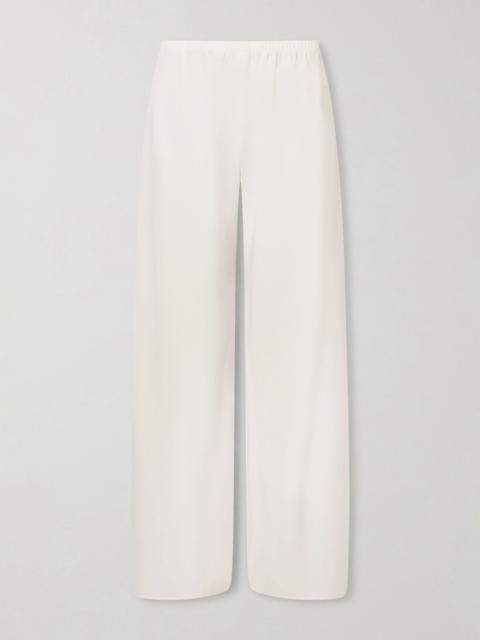 The Row Gala cady wide-leg pants Off-white