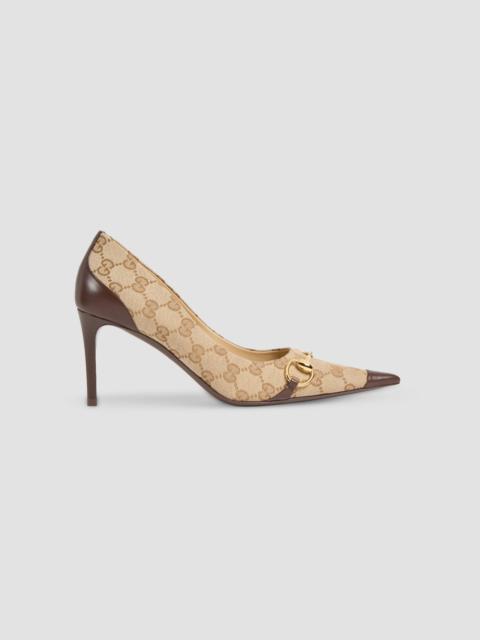 GUCCI Women's Donna 80MM GG Canvas Pumps - Vintage Sand