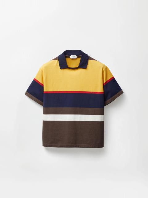 VERSACE Striped Cotton-Jersey T-Shirt