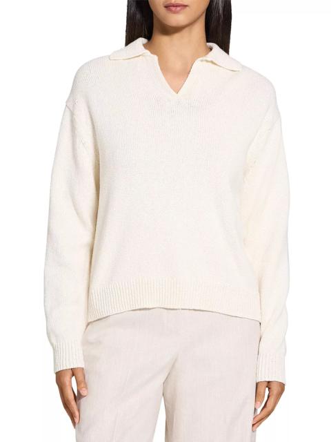 Theory Polo V Neck Sweater