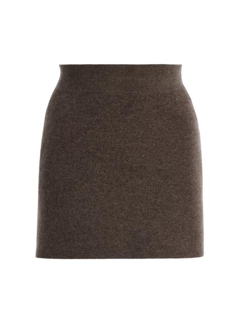 NOUR HAMMOUR Exclusive Tube Cashmere-Wool Mini Skirt