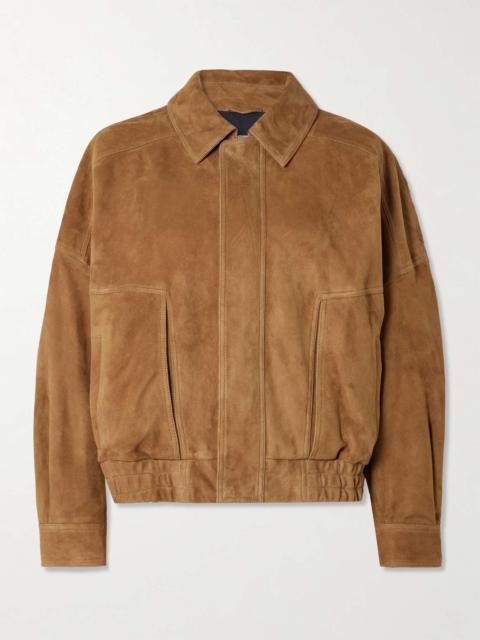 Dalma suede bomber jacket Tan