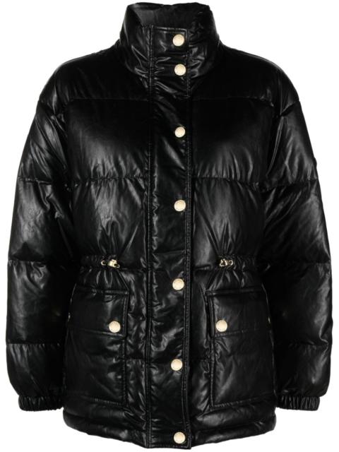 MICHAEL KORS faux-leather puffer jacket