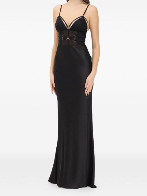 ELISABETTA FRANCHI corset-panel maxi dress