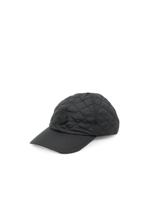 Moncler diamond-quilted baseball cap