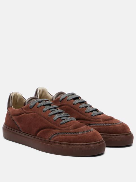 Brunello Cucinelli Monili suede sneakers