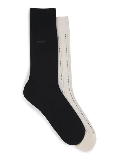 BOSS TWO-PACK OF REGULAR-LENGTH SOCKS