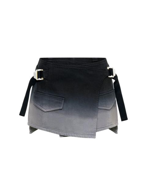 Dion Lee Utility wrap denim miniskirt