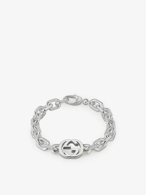 GUCCI Interlocking G sterling-silver bracelet