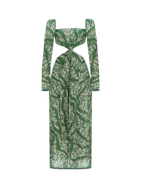 Agua by Agua Bendita Cuarzo Astro Esmeralda Maxi Dress