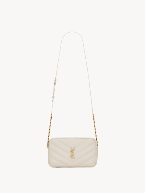 SAINT LAURENT LOULOU CAMERA BAG IN MATELASSÉ LAMBSKIN