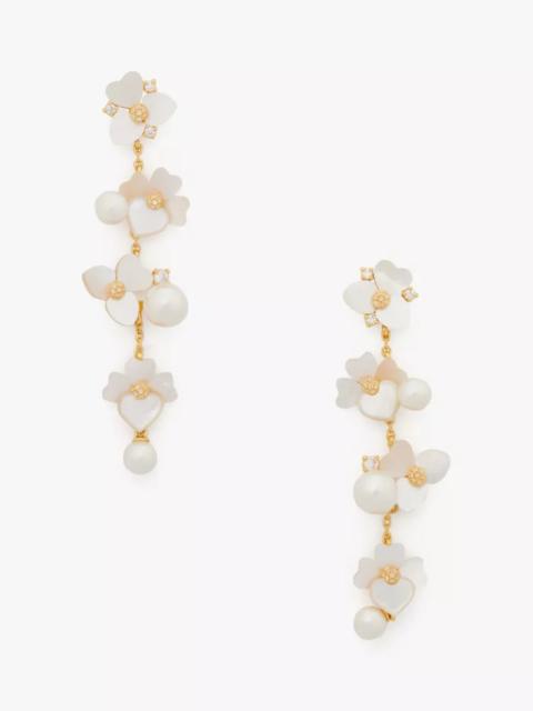 kate spade Precious Pansy Statement Linear Earrings