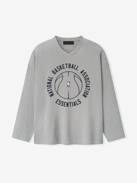 ESSENTIALS NBA X Barkley Hendricks Long Sleeve V-Neck Tee