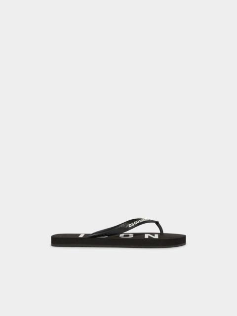 DSQUARED2 BE ICON FLIP FLOPS