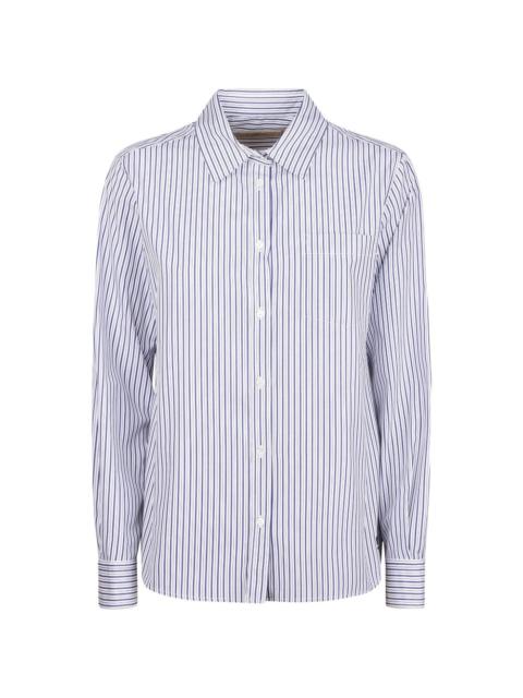 WEEKEND Max Mara striped chest-pocket shirt