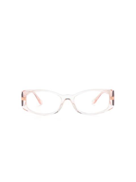 VERSACE Medusa-motif rectangle-frame glasses