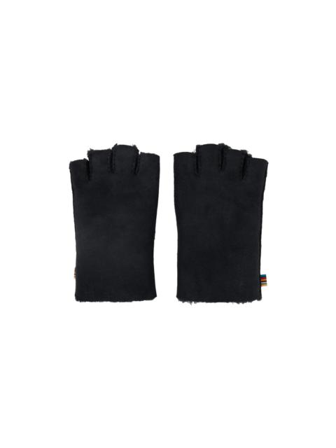Paul Smith Navy Fingerless Gloves