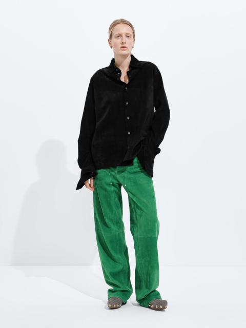 Bottega Veneta Suede Leather Pants