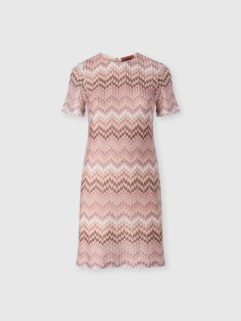 Missoni Short-sleeve viscose mini dress