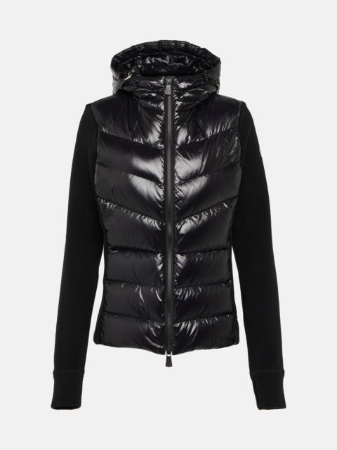 Moncler Grenoble Down-paneled fleece jacket