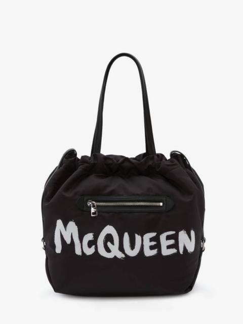 Alexander McQueen The Bundle Tote in Black/white