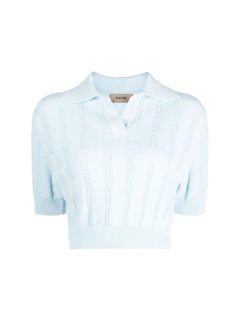 SYSTEM knitted cropped top