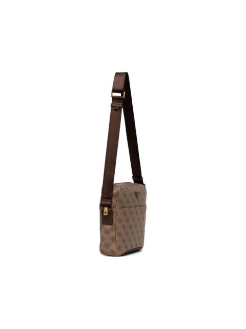 GUESS USA monogram-print logo-plaque belt bag