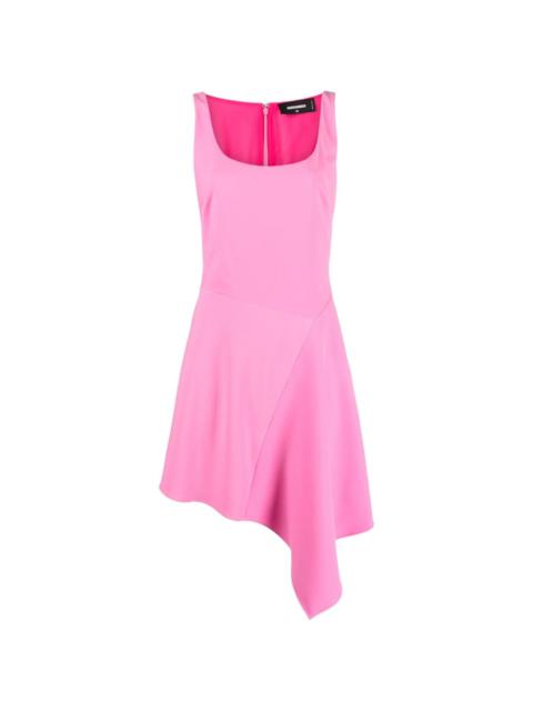 sleeveless asymmetric minidress