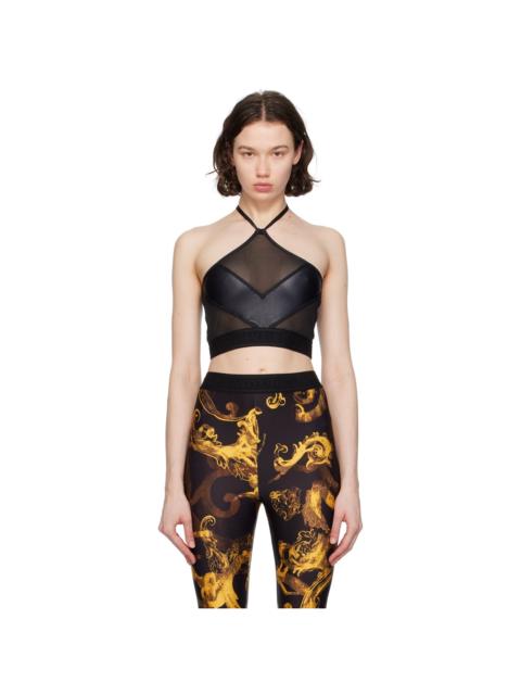 VERSACE JEANS COUTURE Black Paneled Tank Top