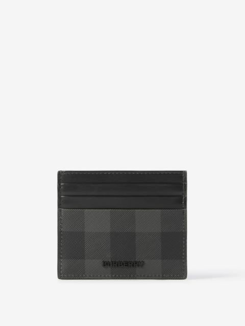 Check and Leather Card Case