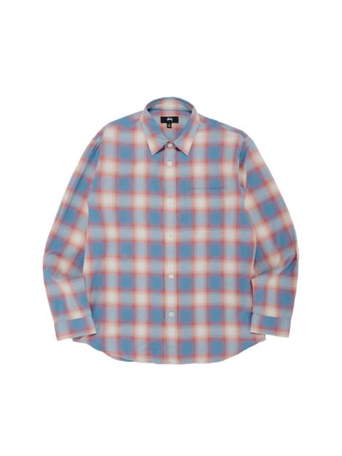 Stüssy Stüssy Beach Ombre Plaid Shirt Blue