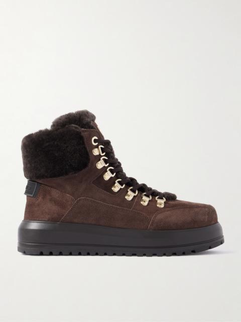 BOGNER Antwerp Shearling-lined Suede Ankle Boots