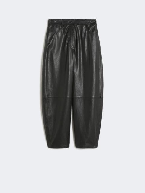 WEEKEND Max Mara Leather trousers - BLACK