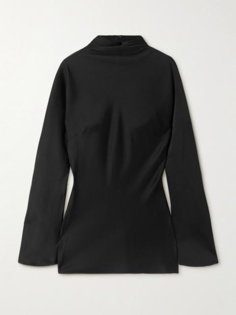 RÓHE Draped Satin Top