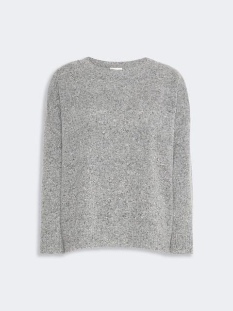 WEEKEND Max Mara PALCHI Tweed-effect wool and silk blend jumper - MEDIUM GREY