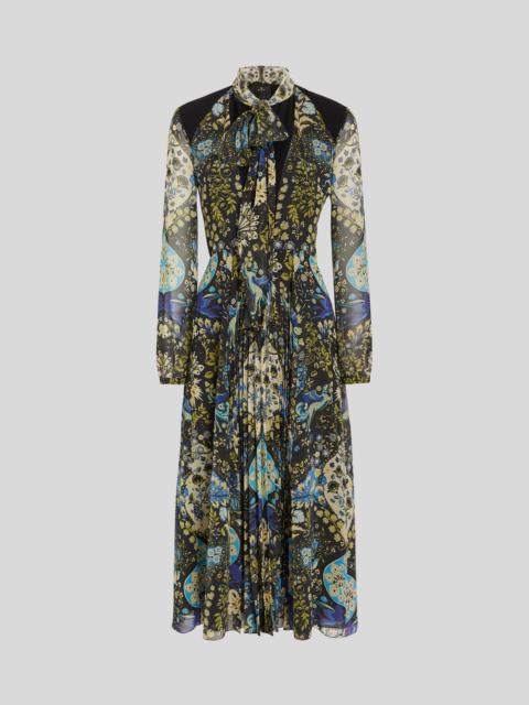 Etro GEORGETTE DRESS WITH PRINTED MYTHOLOGICAL ANIMALS