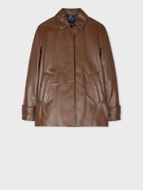 Paul Smith Women's Brown Leather Jacket