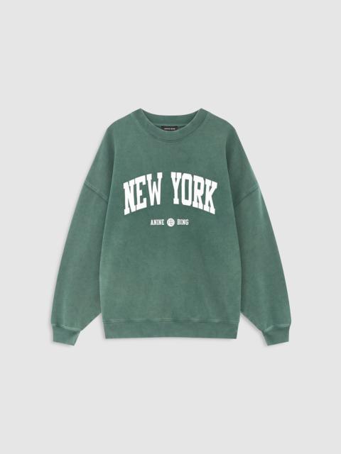 ANINE BING Miles Sweatshirt New York University - Cilantro
