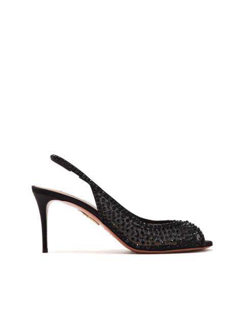AQUAZZURA 75mm Crystal Lover sandals