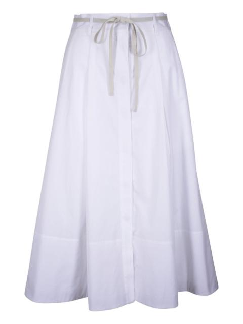 Vince cotton midi skirt
