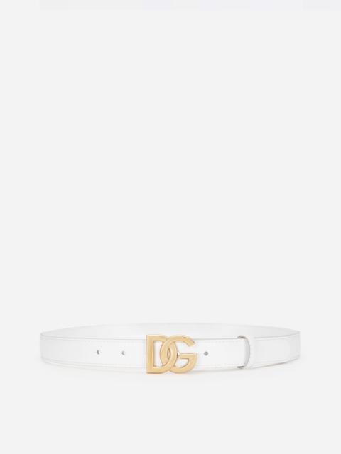 Dolce & Gabbana Calfskin belt with DG logo