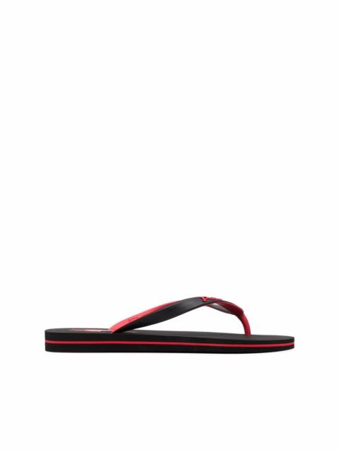 Polo Ralph Lauren logo-patch flip flops