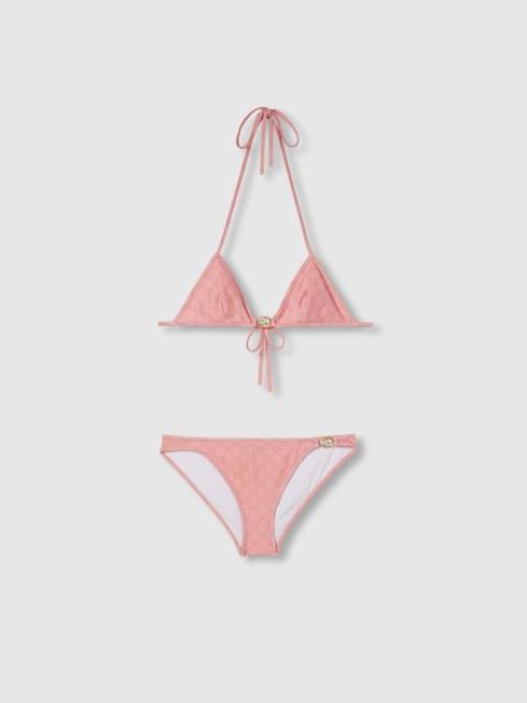 GUCCI Burgundy Stretch Terry Fabric Bikini | italist