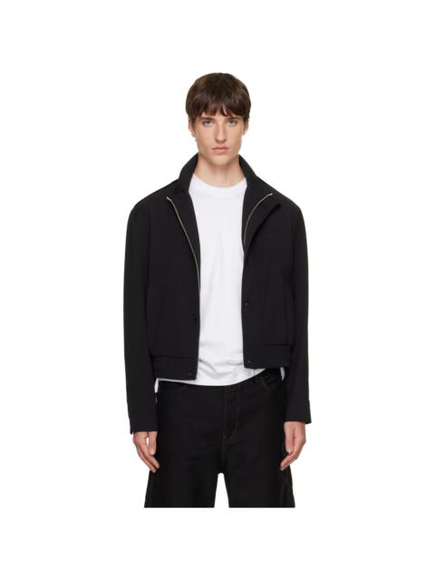 Tonywack Black Stand Collar Epaulette Jacket