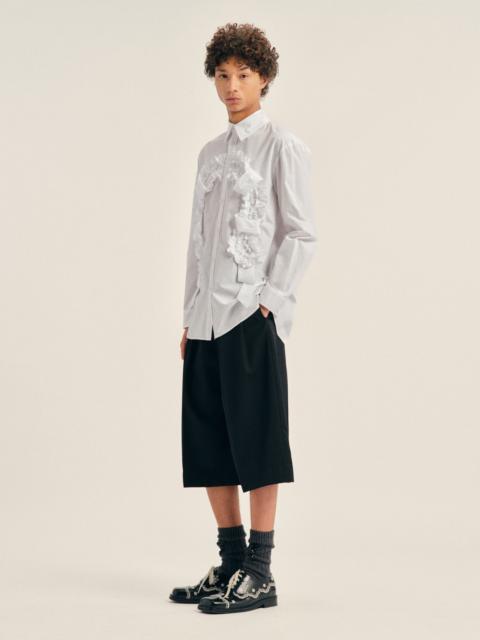Simone Rocha Peeling Waist Wide Leg Shorts